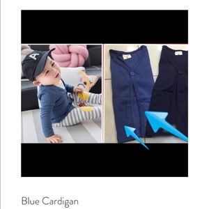 Blue cardigan